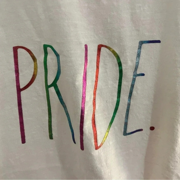 Rae Dunn Medium Pride fitted t shirt size large - Picture 3 of 4